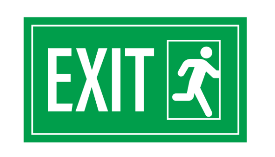 Exit sign 