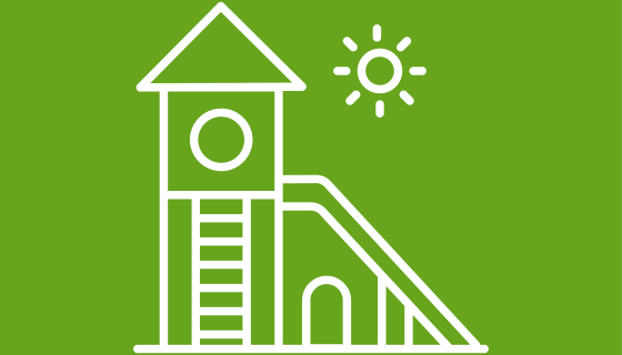 An image showing an icon graphic of a playground. 