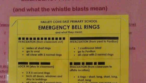 Image of an evacuation plan of an out-of-school-hours-care service