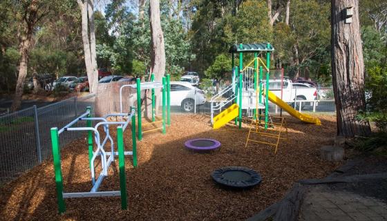 Kindergarten playground in bush setting