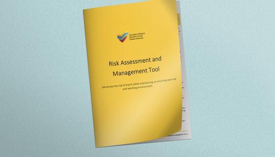 Image of the risk assessment and management tool by ACECQA.