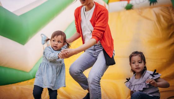 Safe use of bouncy castles